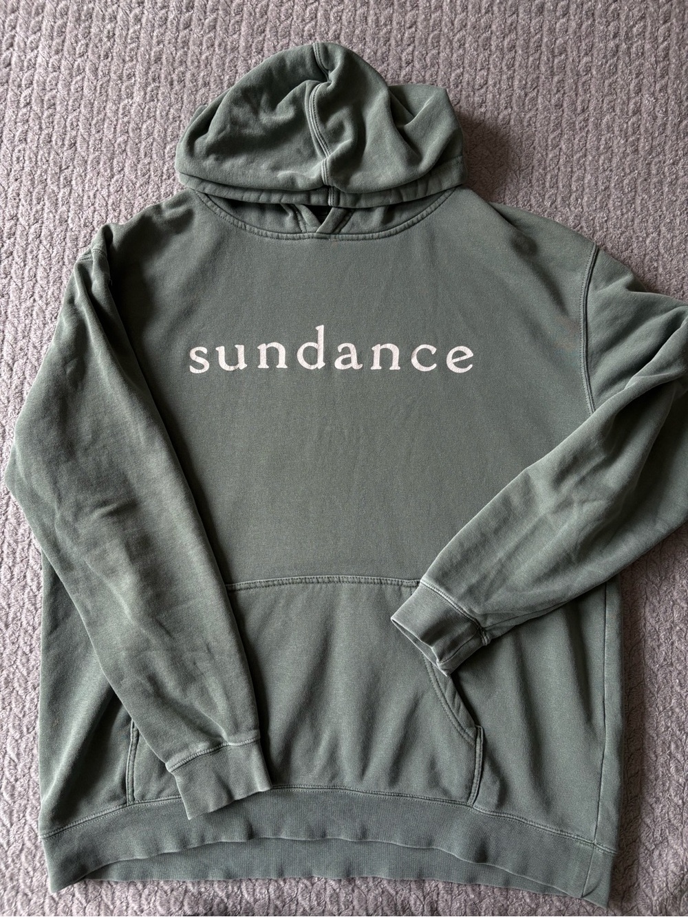 Sundance Washed Sage Green Pullover Hoodie Approx XL